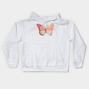 Floral Butterfly Kids Hoodie